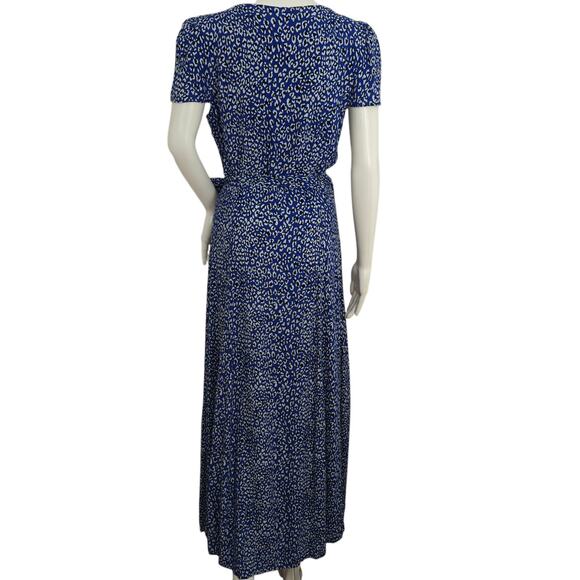 Free People Gorgeous Jess Maxi Wrap Dress Size Small Blue Black Floral Boho - Picture 8 of 10